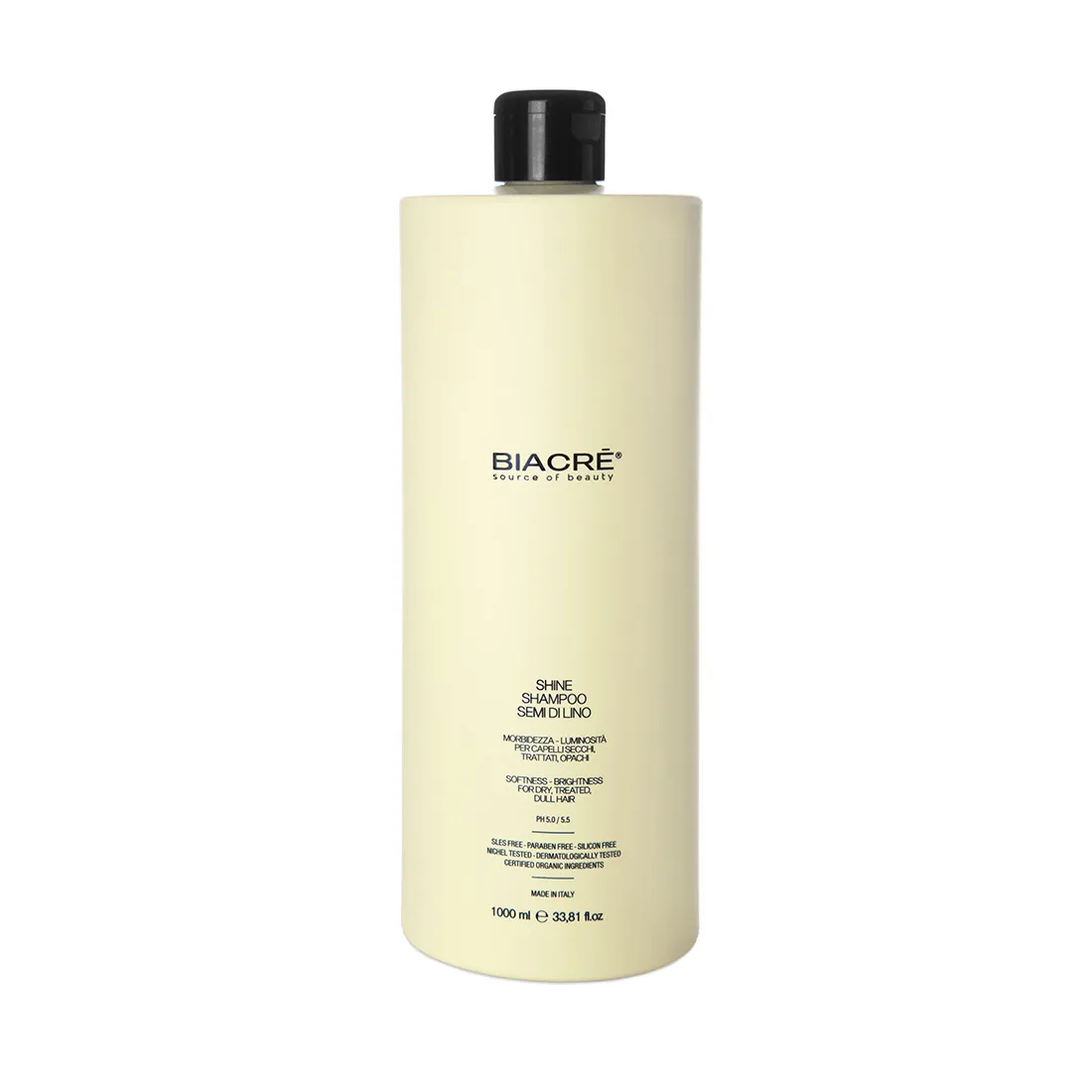 Biacrè Shine Shampoo Semi Di Lino läiget lisav šampoon 1000ml