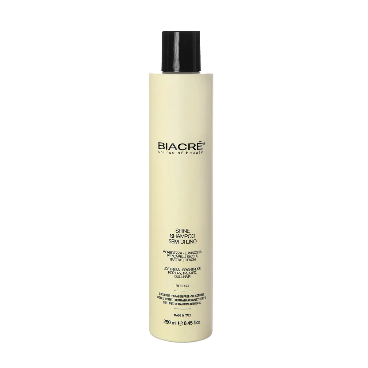 Biacrè Shine Shampoo Semi Di Lino läiget lisav šampoon 250ml