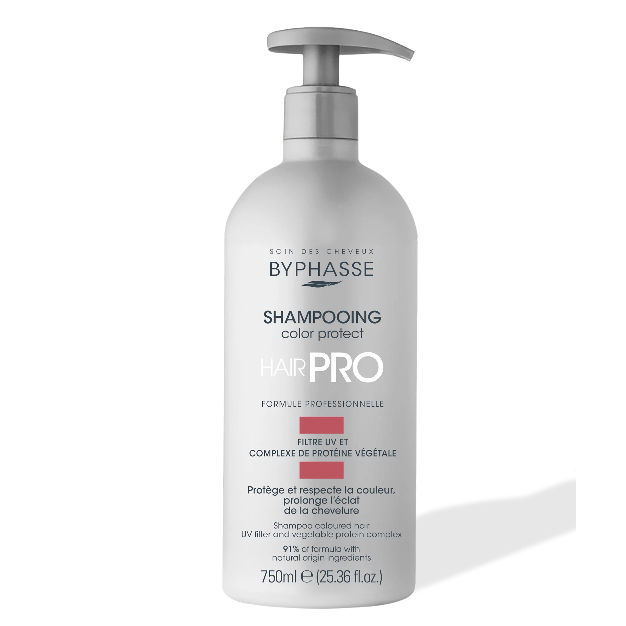 Byphasse Šampoon HAIR PRO COLOR värvikaitsega šampoon värvitud juustele 750ml