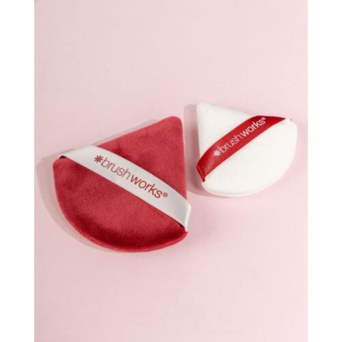 Brushworks Limited Edition Triangular Powder Puff Duo Red puudripadjad - Image 3