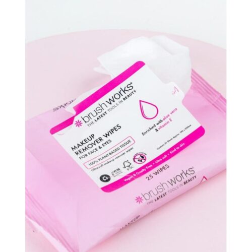 Brushworks Makeup Remover Wipes meigieemaldussalvrätikud 25tk - Image 3